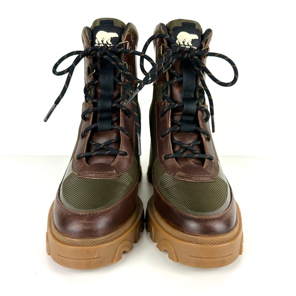 SOREL Brex Heel Lace-Up Waterproof Bootie Tan Size 8.5 - Picture 2 of 16